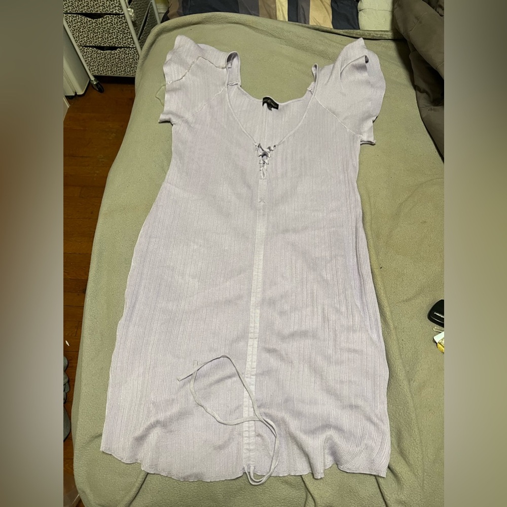 Purple spring dress